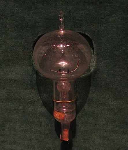 Edison's original carbon filament incandescent bulb